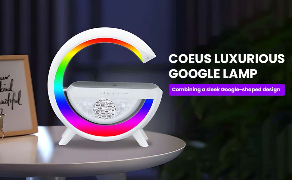 6-in-1 Smart LED Night Lamp with Wireless Charger, Speaker & Alarm Clock ⭐