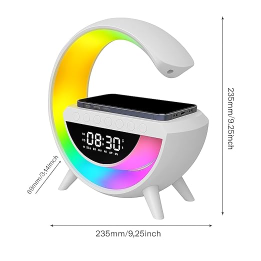 6-in-1 Smart LED Night Lamp with Wireless Charger, Speaker & Alarm Clock ⭐